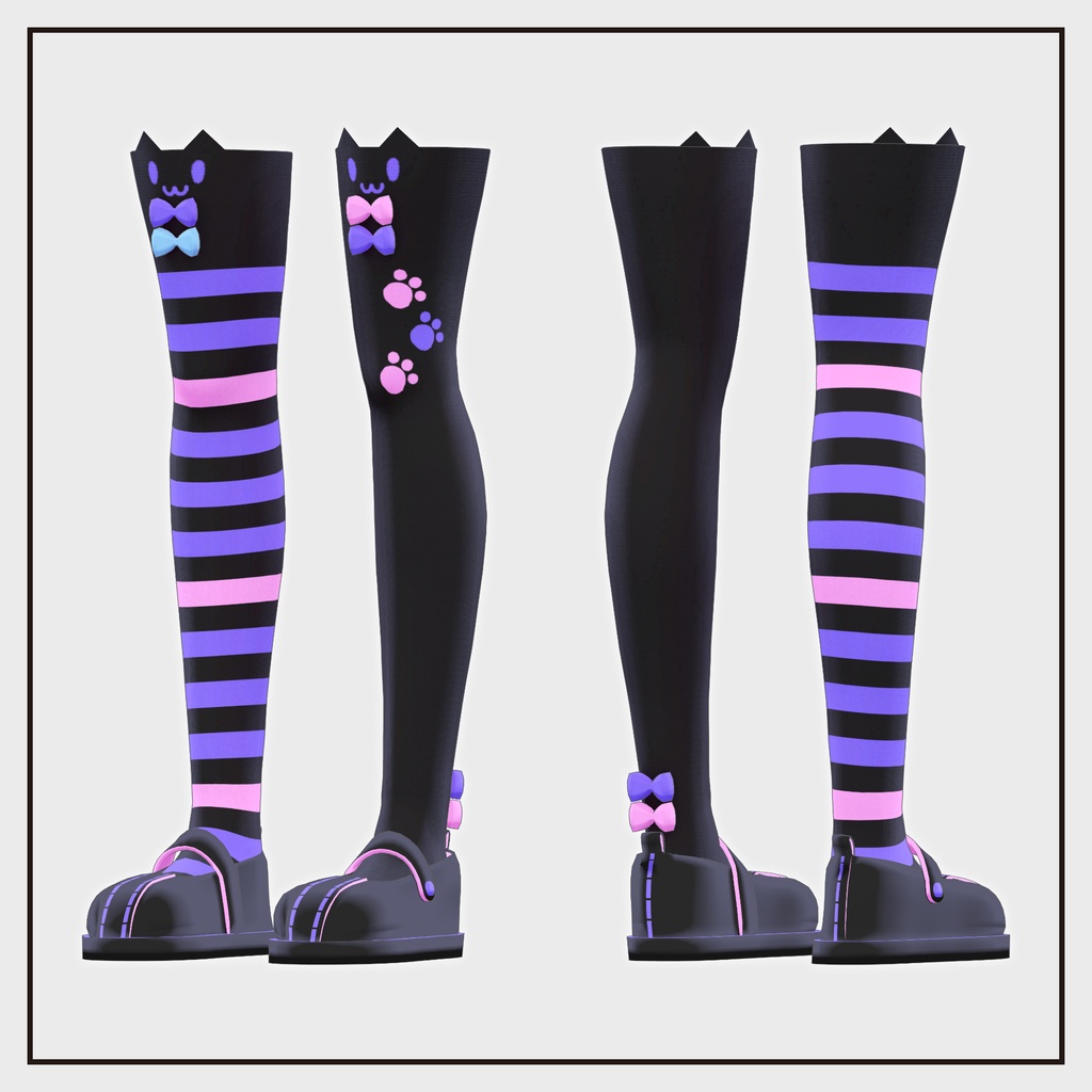 Knee-high & strap shoes v2.3