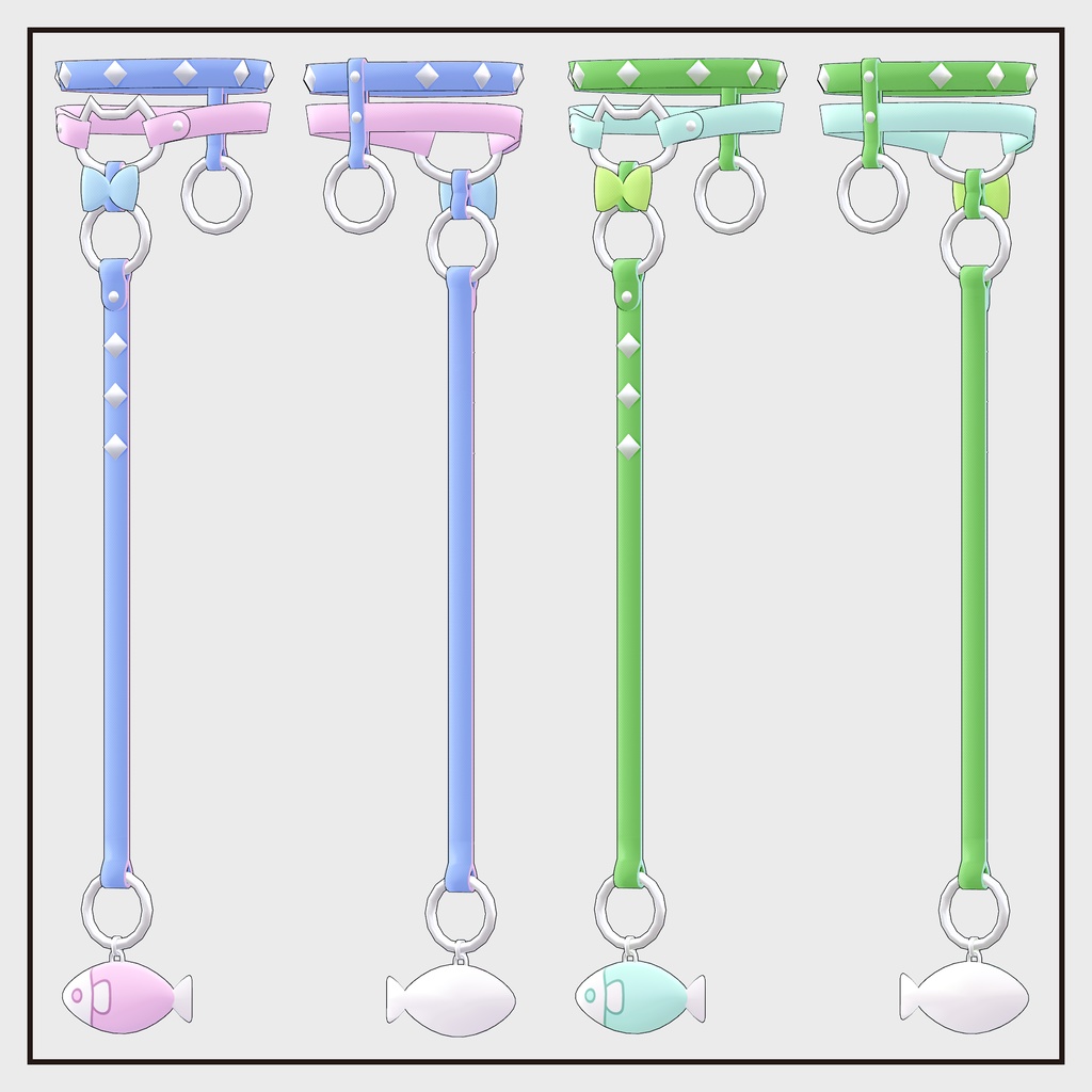 【汎用小物】伸びるハーネスチョーカー v.1.1