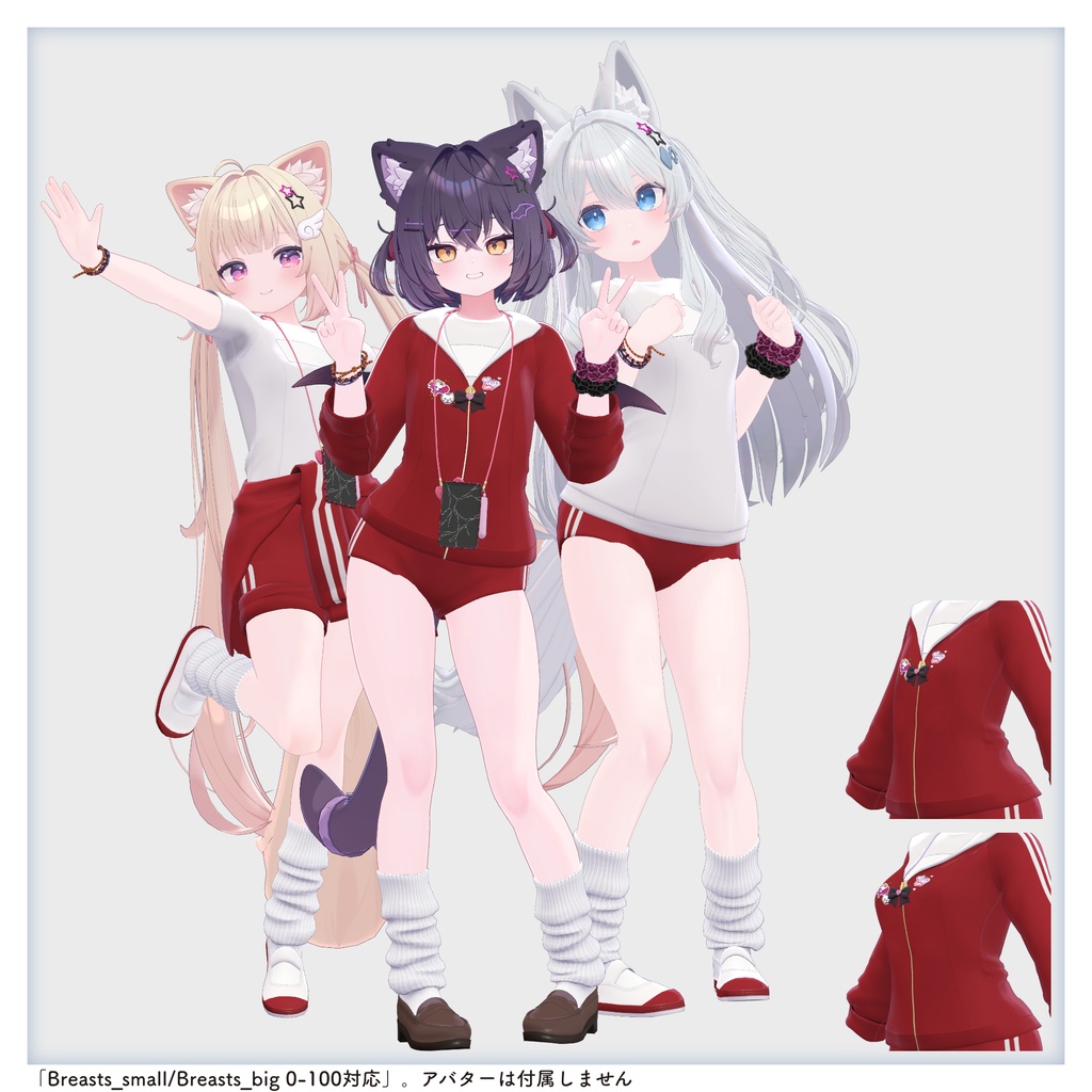 【衣装 / 靴】バーチャルギャルみ体操着 v1.04【Wear / Shoes】