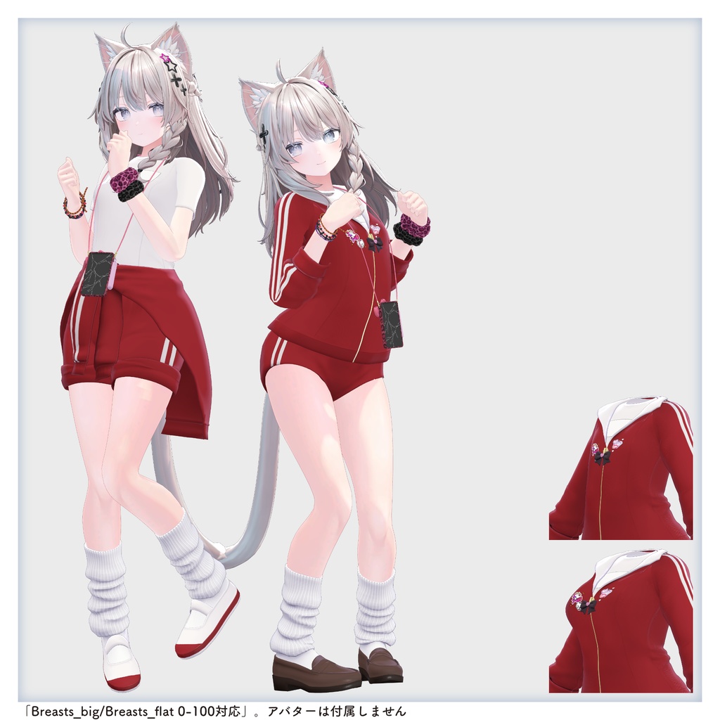 【衣装 / 靴】バーチャルギャルみ体操着 v1.04【Wear / Shoes】