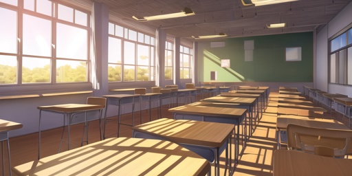 【背景10枚】Anime_School_Classroom_Pack|高解像度・商用可(Vtuber/TRPG/ゲーム向け)