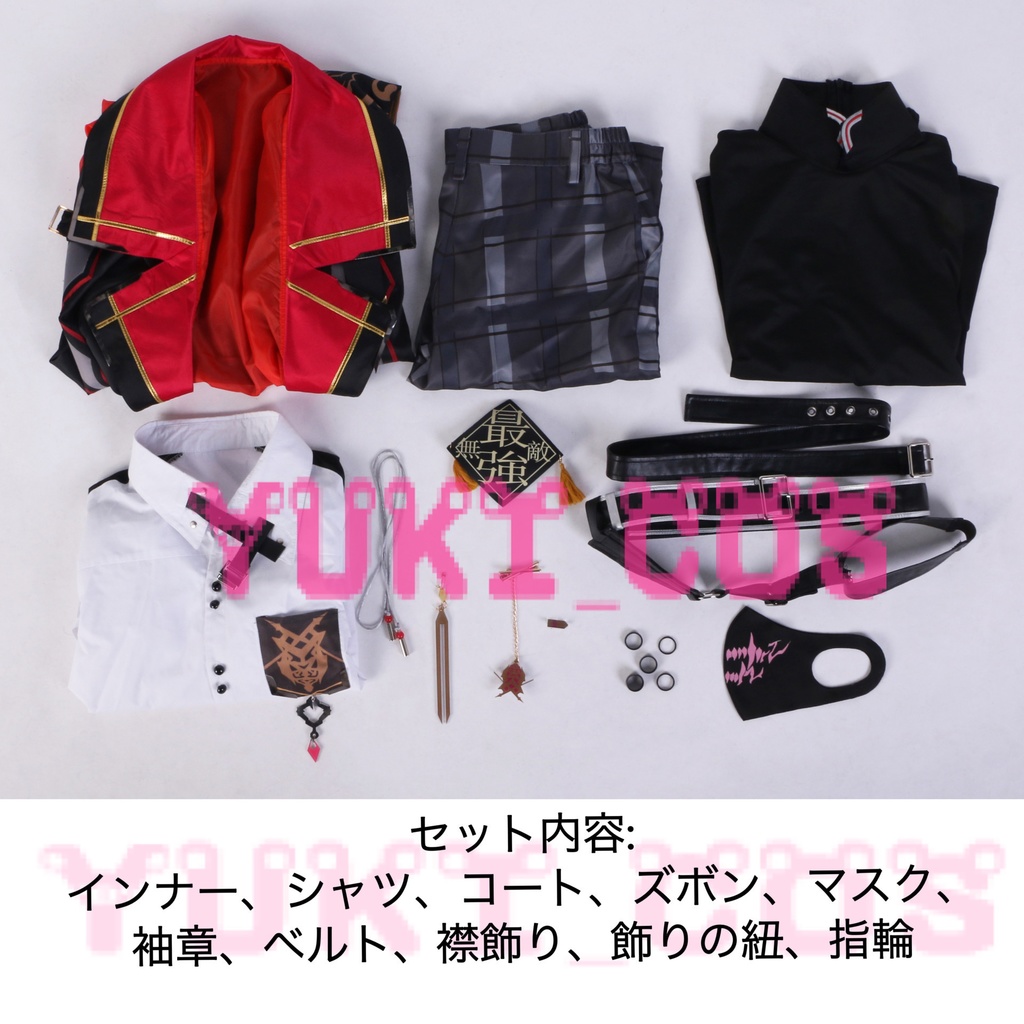 Vtuber XSOLEIL エクソレイ Ver Vermillion ヴェール ヴァーミリオン コスプレ衣装