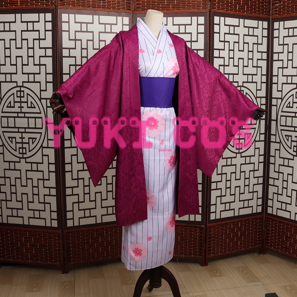 鬼滅之刃 鍛刀村篇 甘露寺蜜璃 浴衣 コスプレ衣装 送料無料