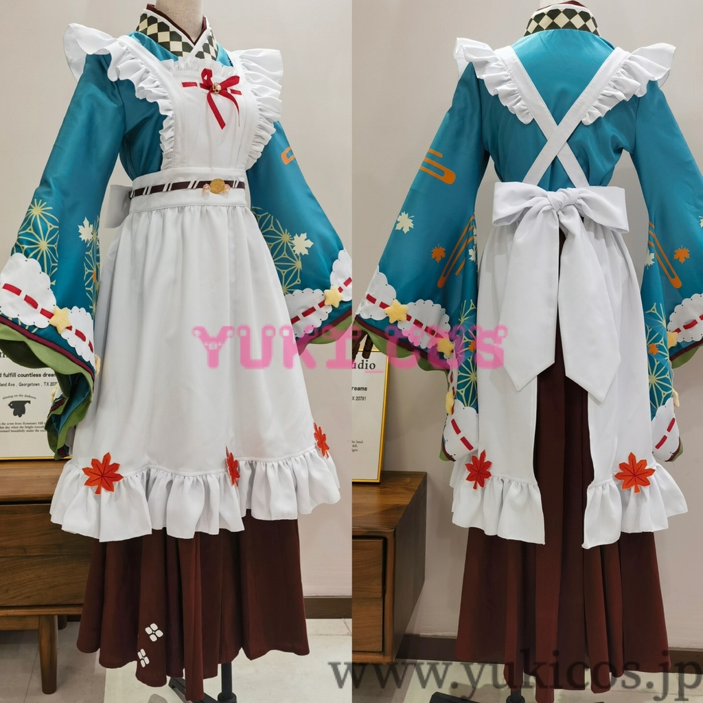 プロジェクトセカイ プロセカ 落葉舞うティールームでガチャ 夕景、秋風に吹かれて 日野森志歩 ライブ衣装 ゆかし紅葉の衣 コスプレ衣装 送料無料