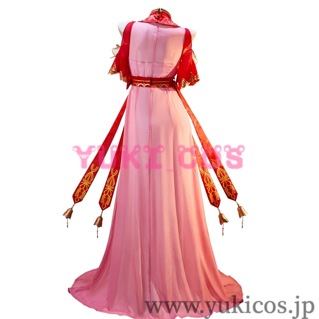 縁結びの妖狐ちゃん 塗山紅紅 トサン・ココ 金羽華裳 コスプレ衣装 送料無料