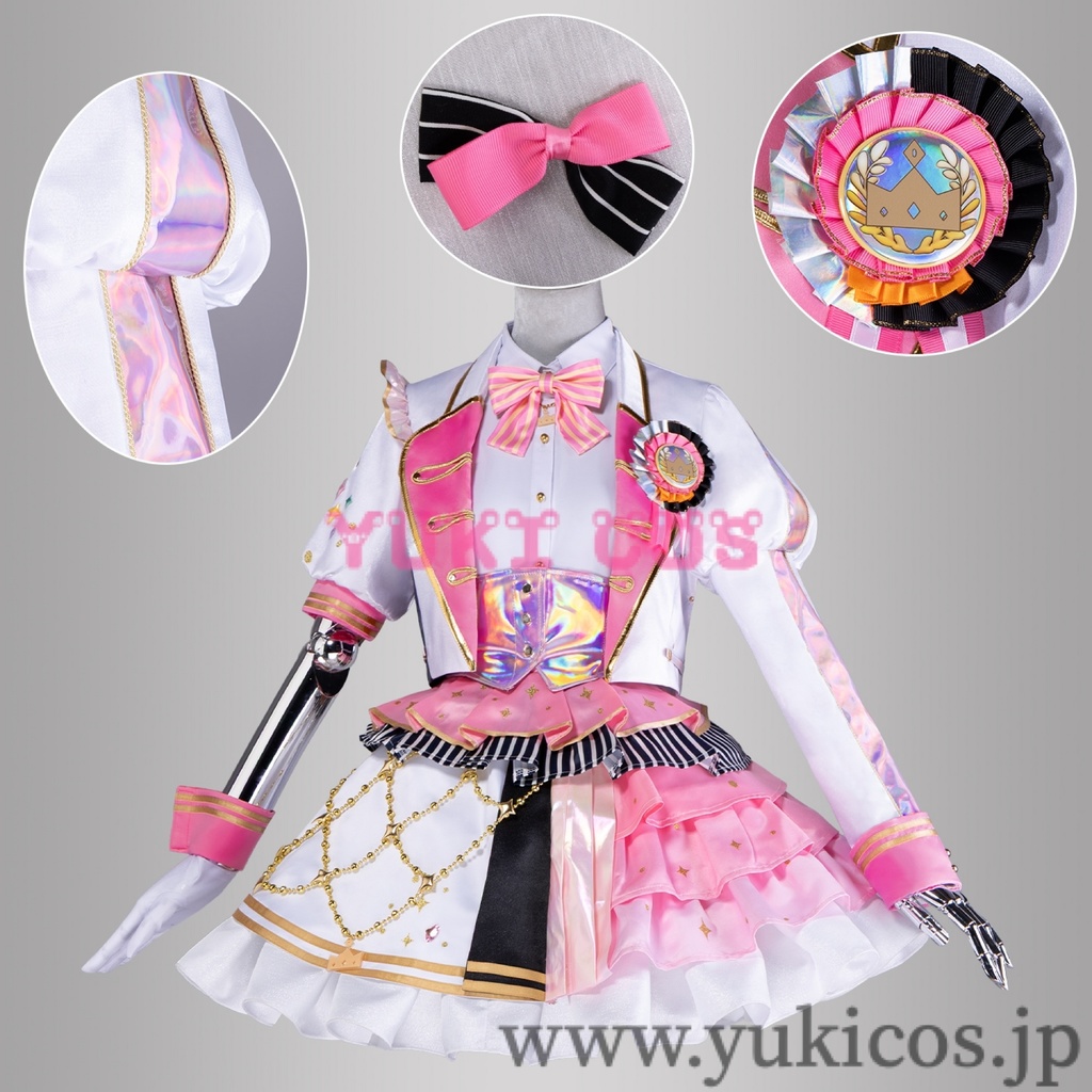 プロジェクトセカイ　プロセカ　鳳えむ　五周年感謝祭　コスプレ衣装　送料無料 　