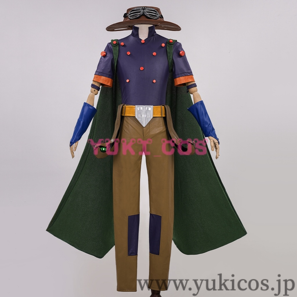 ジョジョの奇妙冒険　The JOJO Lands 　Gyro Zeppeli　ジャイロ・ツェペリ　コスプレ衣装　送料無料
