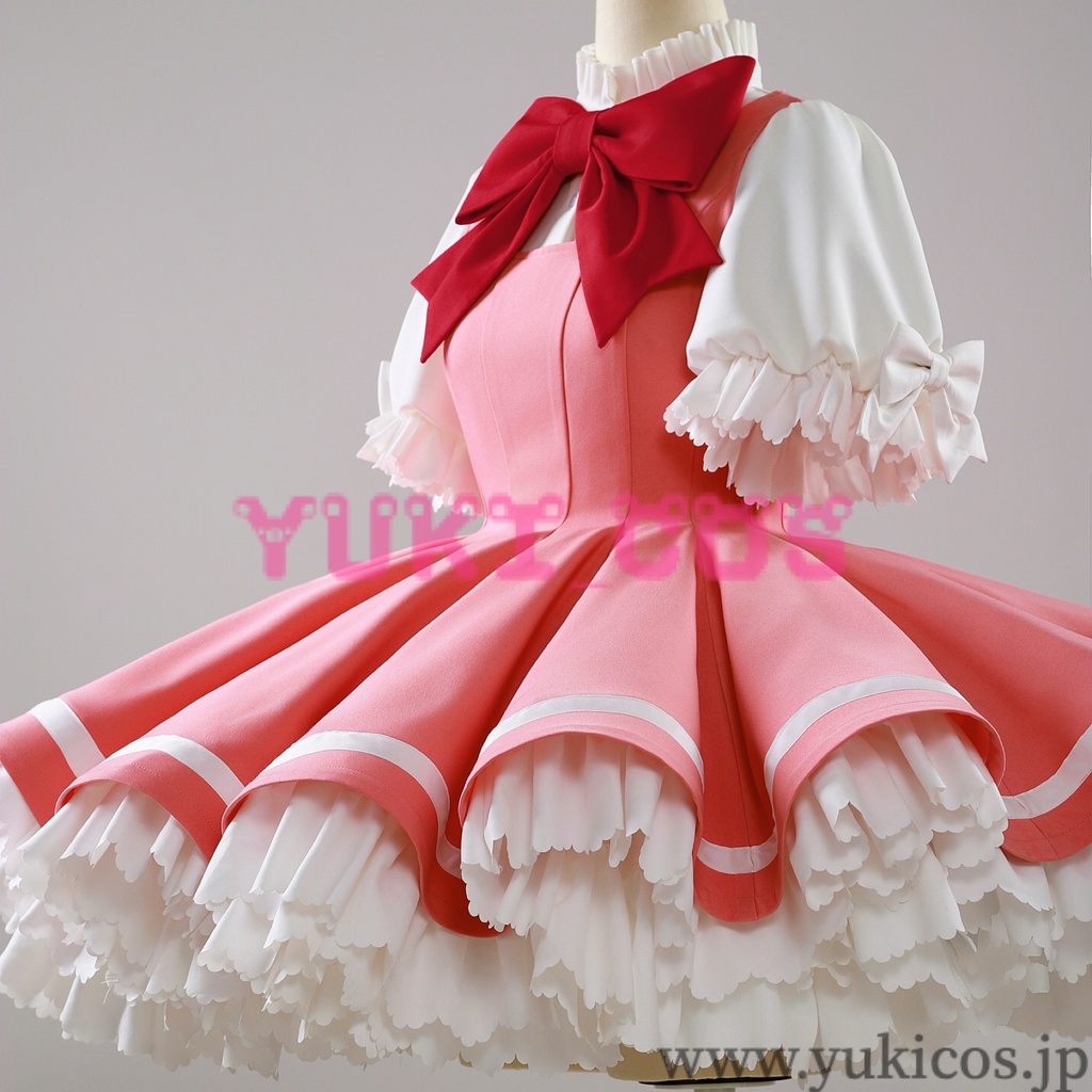 カードキャプターさくら 木之本桜 きのもとさくら バトルコスチューム Catch You Catch Me コスプレ衣装 送料無料