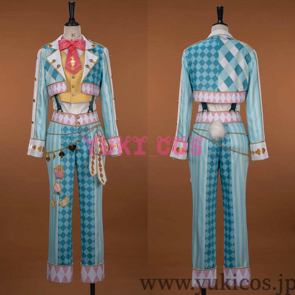 ツイステッドワンダーランド　ツイステ　薔薇の王国のホワイトラビットフェス　Floyd　フロイド　コスプレ衣装　送料無料　刺繍版