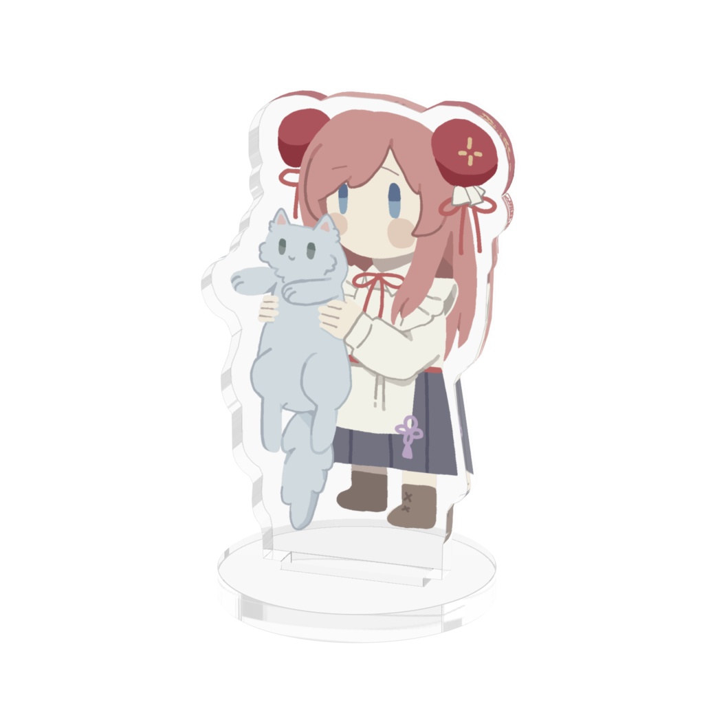 ゆる顔みくとネコチャン　ちょこんとアクリルフィギュア
