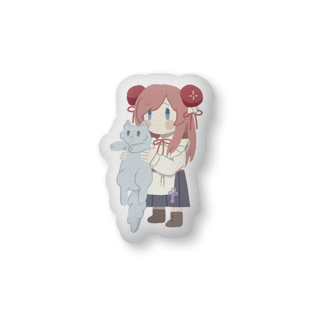 ゆる顔みくとネコチャン もふもふのふかふかクッション