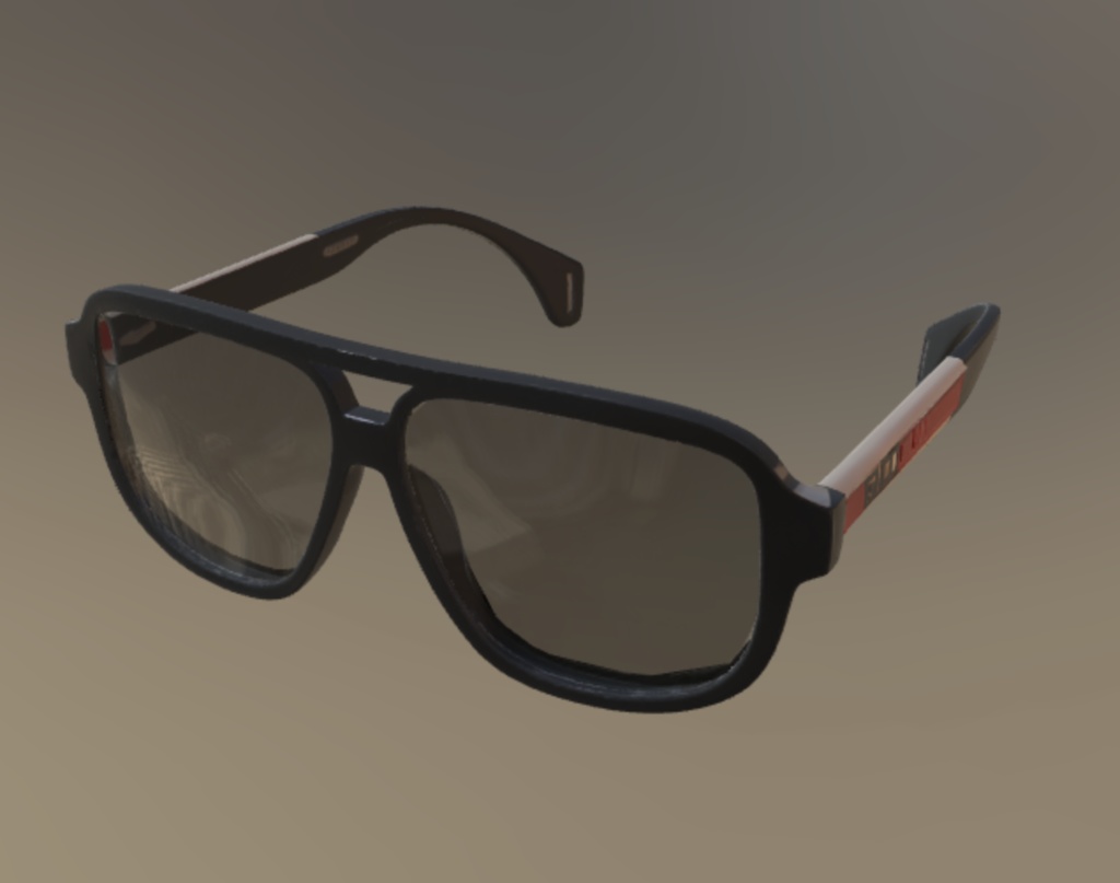 「3Dサングラス|Sunglasses 3D Model(GLB/PBR対応)