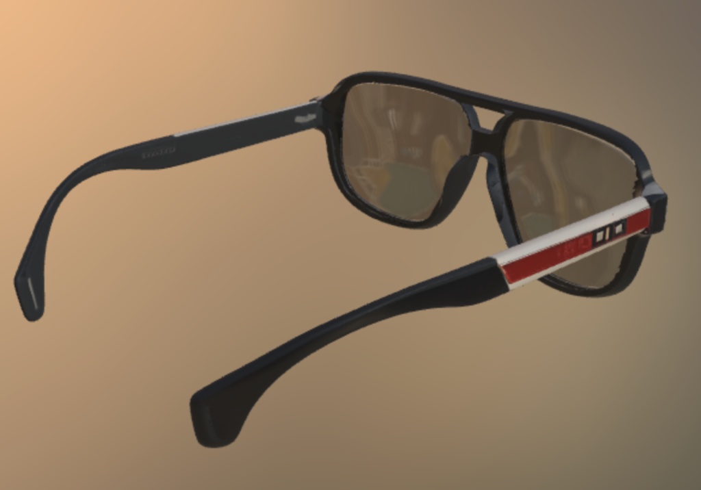 「3Dサングラス|Sunglasses 3D Model(GLB/PBR対応)
