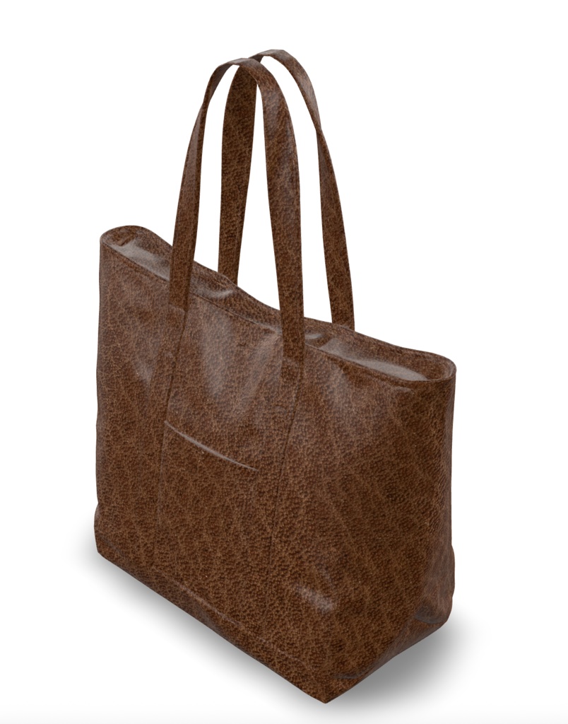 レザー調トートバッグ 3Dモデル セット(GLB形式・3色展開)