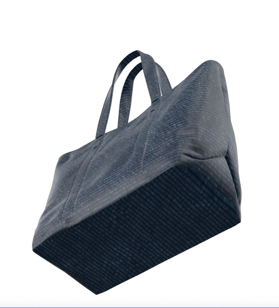 レザー調トートバッグ 3Dモデル セット(GLB形式・3色展開)