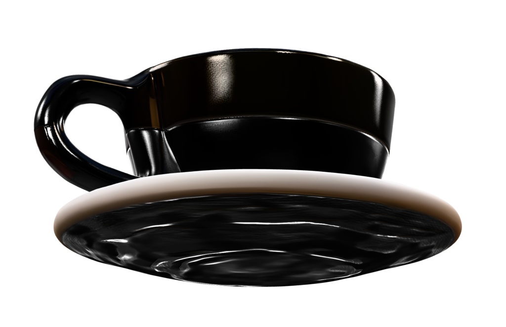 🍂 Autumn Café Collection vol.1|モンブランとラテ(3Dモデル・GLB)