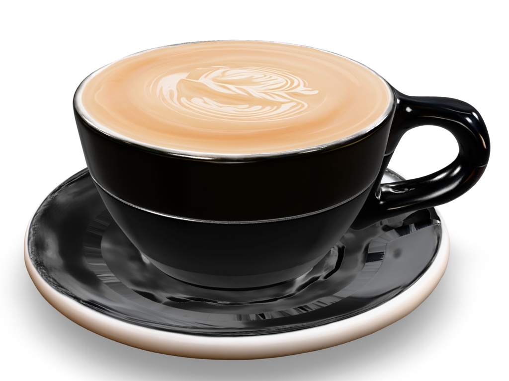 🍂 Autumn Café Collection vol.1|モンブランとラテ(3Dモデル・GLB)