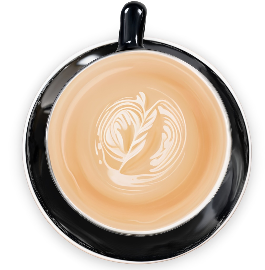 🍂 Autumn Café Collection vol.1|モンブランとラテ(3Dモデル・GLB)