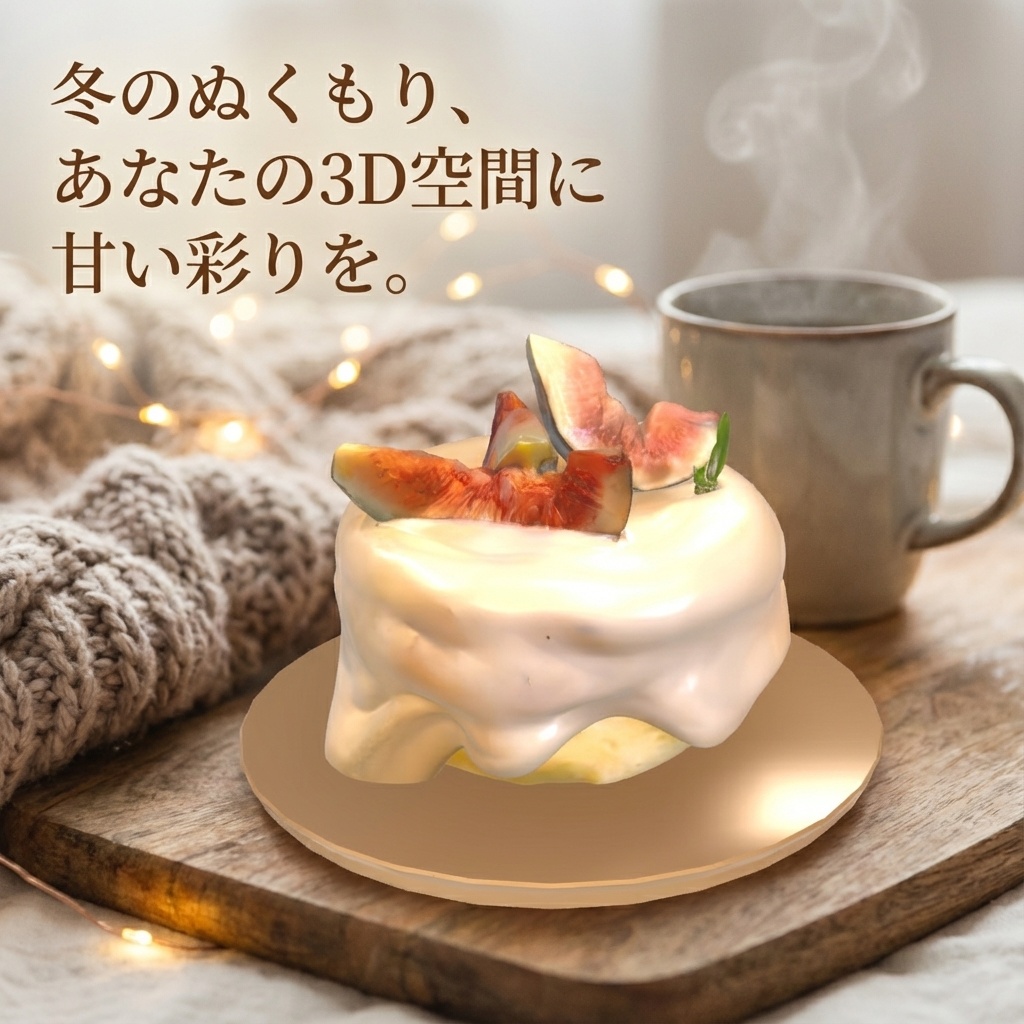 とろけるノエルケーキプレート（100mm） Melty Noël Cake Plate – GLB