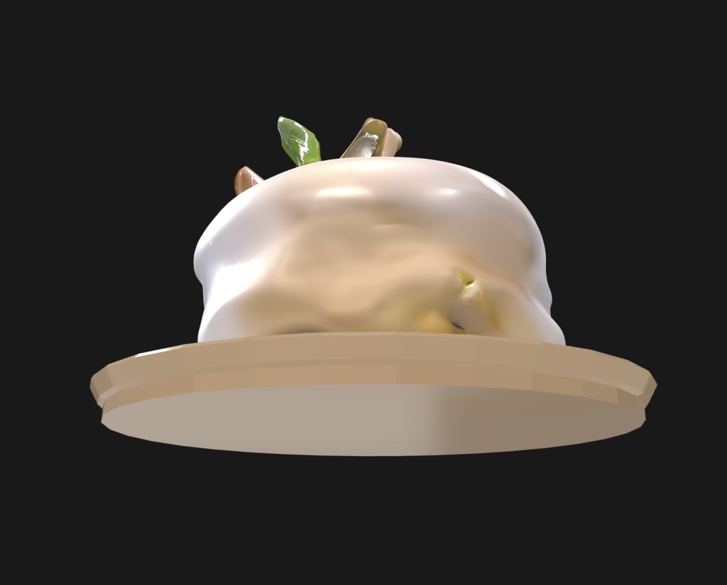 とろけるノエルケーキプレート(100mm) Melty Noël Cake Plate – GLB