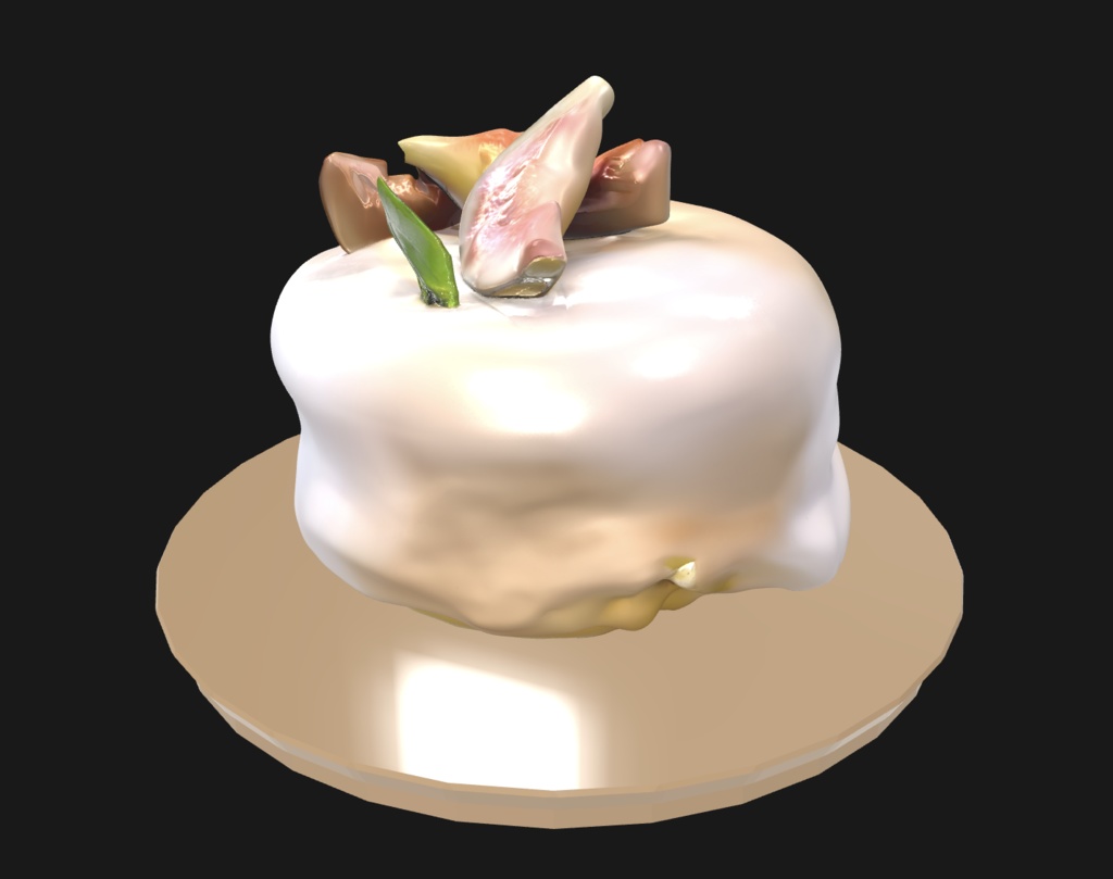 とろけるノエルケーキプレート(100mm) Melty Noël Cake Plate – GLB