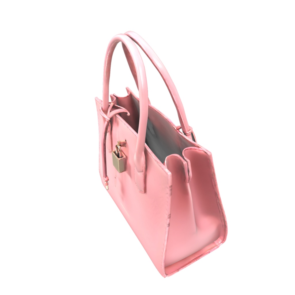 Noir Lock Bag – Rose Pink