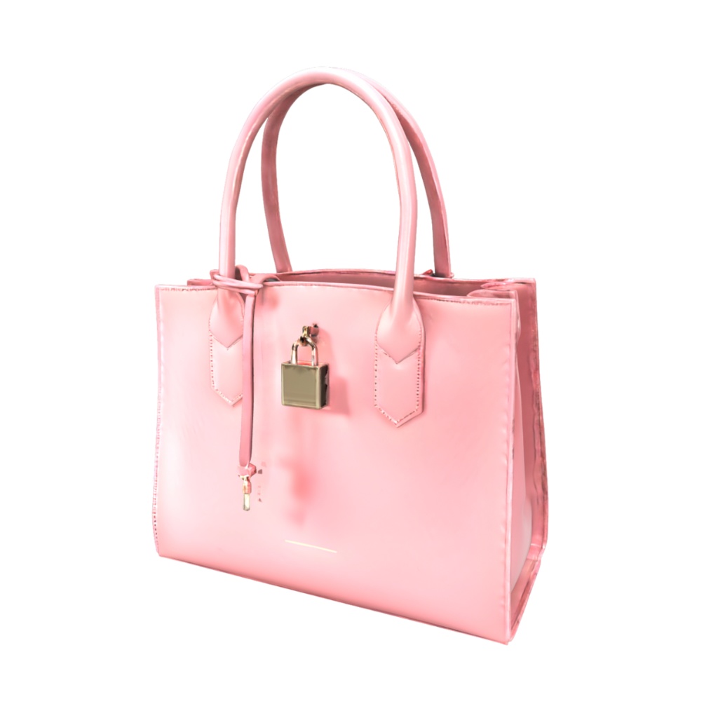 Noir Lock Bag – Rose Pink