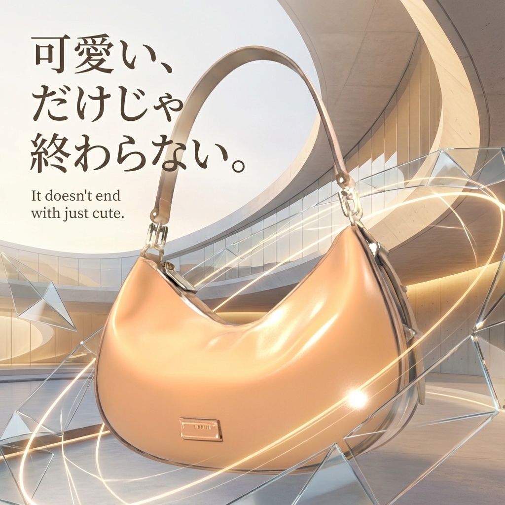 Noir Crescent Bag – Mocha Brown