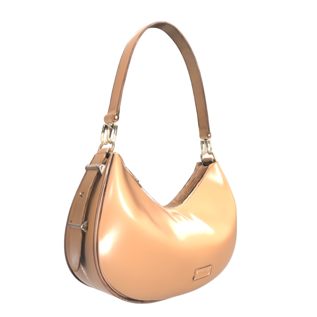 Noir Crescent Bag – Mocha Brown