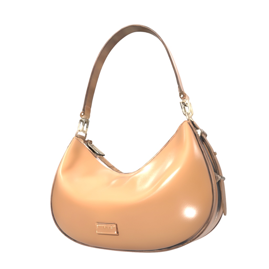 Noir Crescent Bag – Mocha Brown