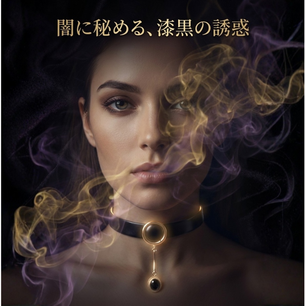 Noir Sigil Choker – Obsidian