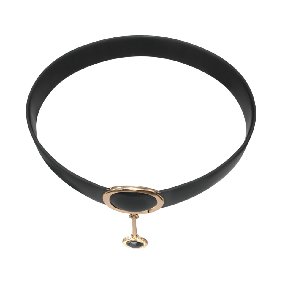 Noir Sigil Choker – Obsidian