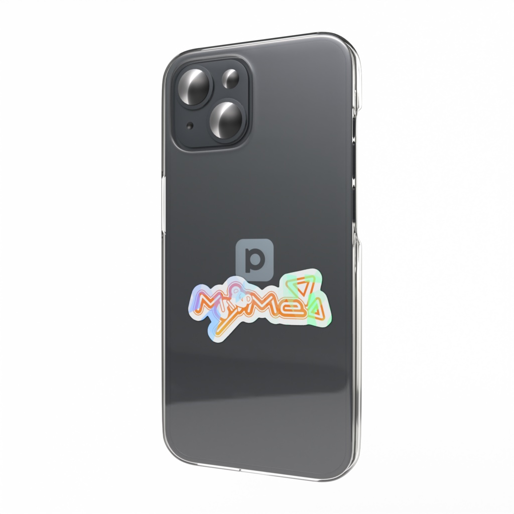 MyMe ロゴ ホログラムスマホステッカー