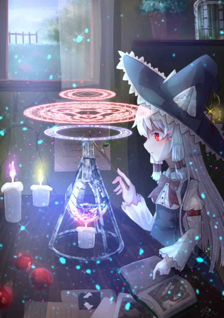 魔女さんアクリルブロック