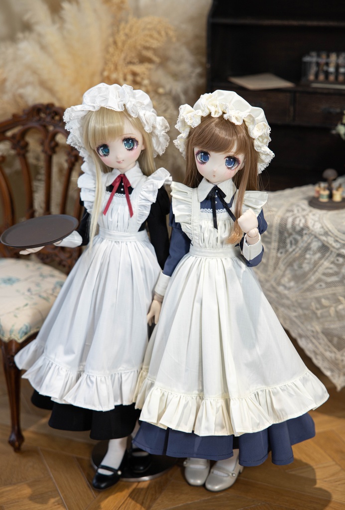 六月夜林檎様製　月隠し魔女　mdd msd 40cm 1/4 ドール服 白 SDM/MDD】六月のマナーハウス ドール服 - 六月夜林檎 - BOOTH