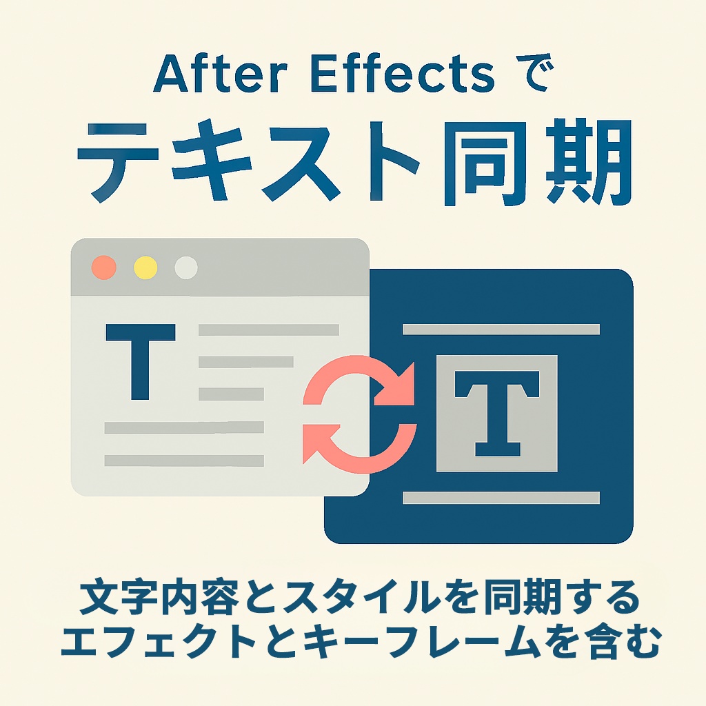 【After Effects スクリプト】Text Synchronizer