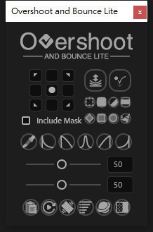 【After Effects スクリプト】Overshoot and Bounce Lite