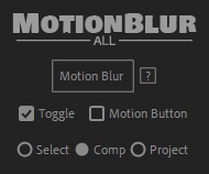 【After Effects スクリプト】MotionBlur All