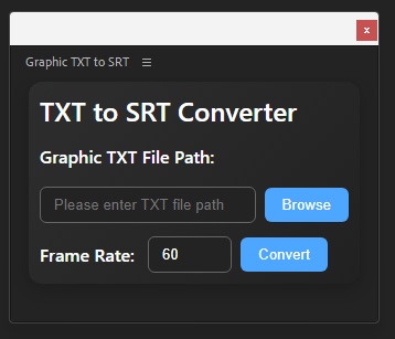 Premiere Pro Graphic TXT to SRT