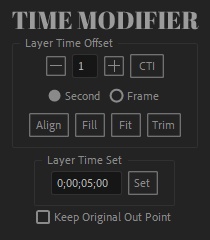 【After Effects スクリプト】Time Modifier