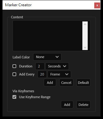 【After Effects スクリプト】Marker Tools