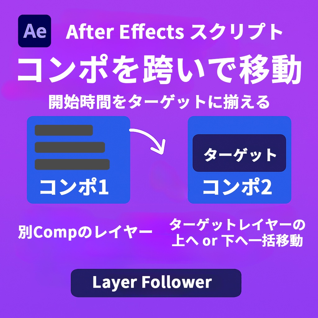 【After Effects スクリプト】Layer Follower 