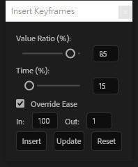 【After Effects スクリプト】 Insert Keyframes