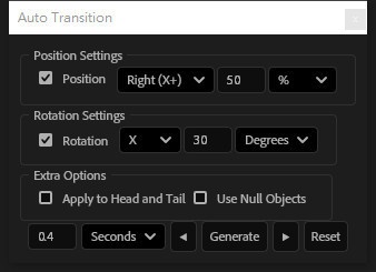 【After Effects スクリプト】 Auto Transition