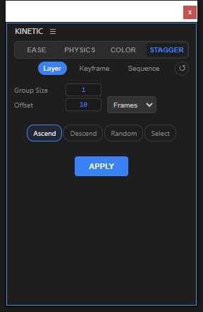 【After Effects 拡張機能】Kinetic