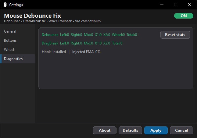 【Windows】 マウスのチャタリング修正 Mouse Debounce Fix (FREE)
