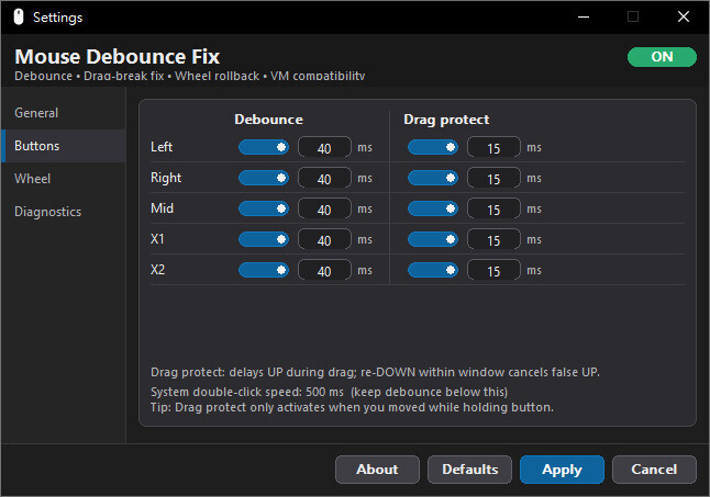 【Windows】 マウスのチャタリング修正 Mouse Debounce Fix (FREE) - BthJon - BOOTH