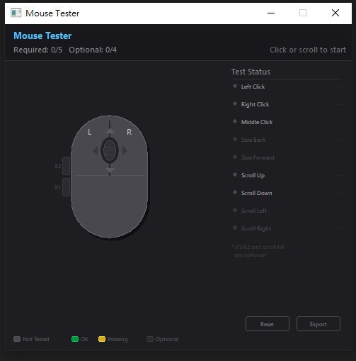 【Windows】 Keyboard and Mouse Testing Tool キーボードとマウスのテストツール