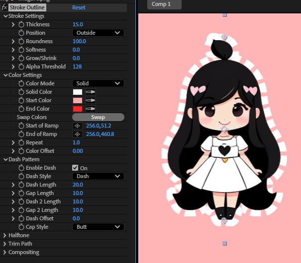 【After Effects プラグイン FX】 Stroke Outline