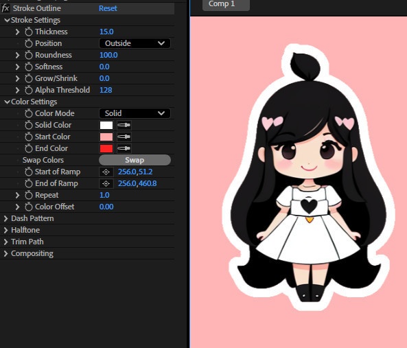 【After Effects プラグイン FX】 Stroke Outline